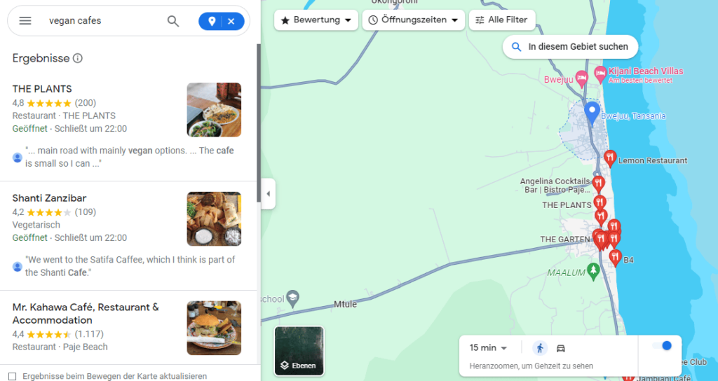 reisen mit künstlicher intelligenz: google maps vorschläge